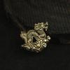 Antique Dragon Statue Ornament Zodiac Animal Brass Crafts Feng Shui Decoration Office Figurines