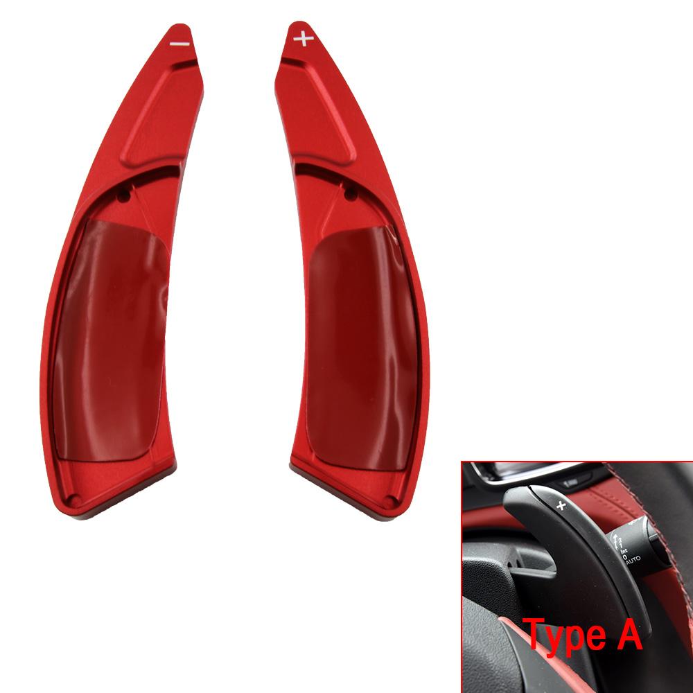 For DS Crossback DS3 DS4 DS4S DS5 DS 5LS DS6 DS7 DS9 Car Steering Wheel Shift Paddle Gear DSG Extender Stickers Car Accessories Type A Red