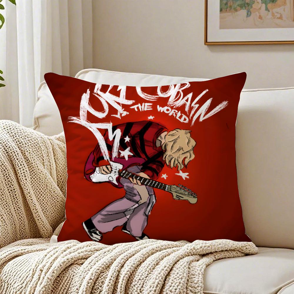 band grunge NNirvana Cushion Cover Pillowcase Antidustmite living Room Sofa Decor Cushion Room