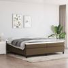 Exclusive House - Slatted Bed Base with Mattress Dark Brown 200x200 Cm