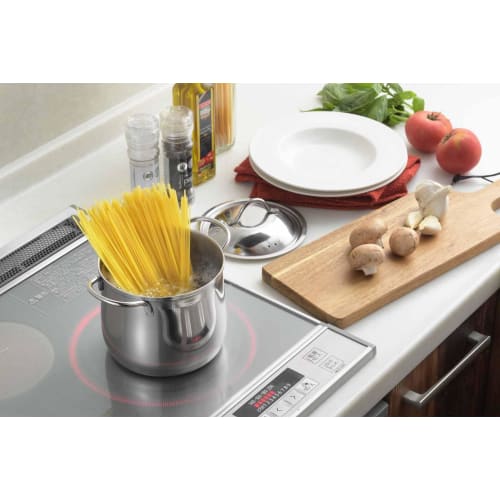 Yoshikawa Tsubame-Sanjo IH-Compatible Stew Pot, 14cm, 2L, with Graduations, IH/Direct Heat Compatible, Deep Pot with Handles, Stainless Steel, Made In