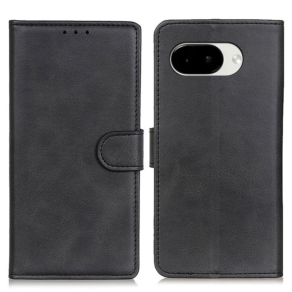 For Google Pixel 10a Case Cowhide Texture Leather Wallet Stand Phone Cover
