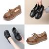 French Style Leather Shoes For Women With Breathable Hollow Design Comfortable Flat Shoes For Summer And Spring