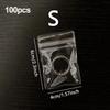 50pcs, Anti-oxidation Jewelry Bags, Clear Jewelry Zipper Bags, Small Jewelry Organizer, Ring Earring Storage Bags,