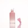 Pink Gradient Glass Dropper Bottle for Serums and Lotions