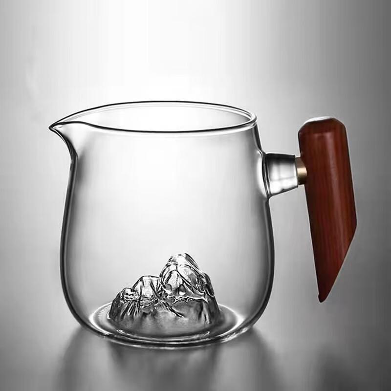 Glass Mountain View Tea Pitcher