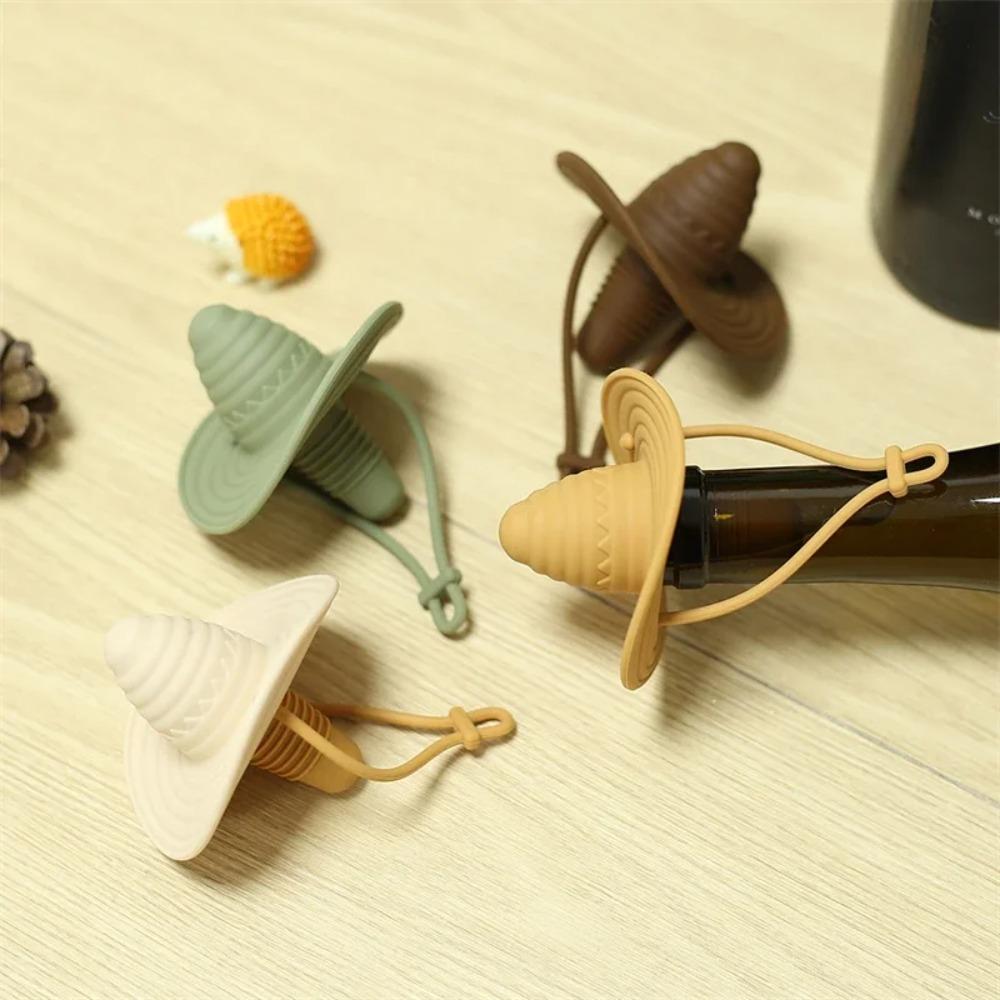 Leak-Proof Cowboy Hat Wine Stopper Reusable Wine Cork Champagne Bottle Stopper  Kitchen