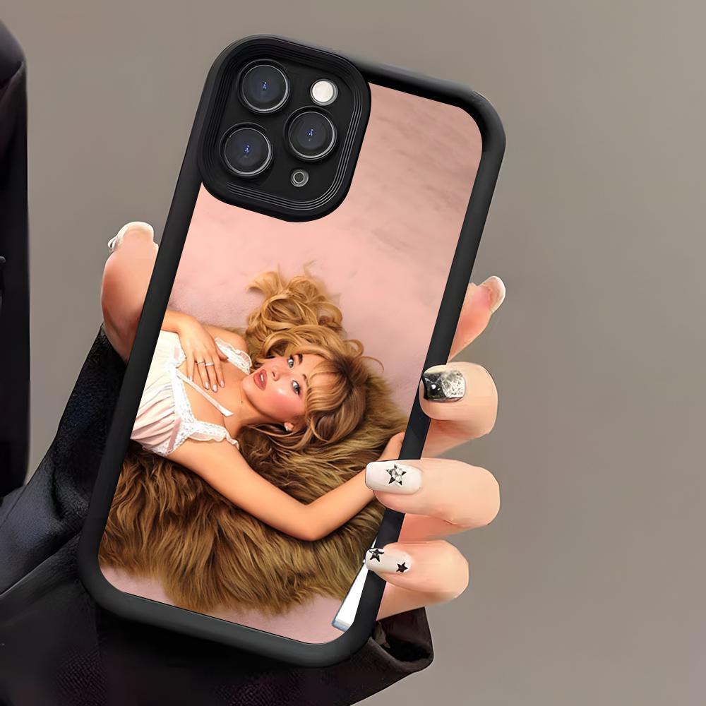 Please S-Sabrina C-Carpenter Phone Case For IPhone 17 Air 16 E 15 14 Plus 13 12 11 Pro Max Black Sky Eye Stepped Protective Case