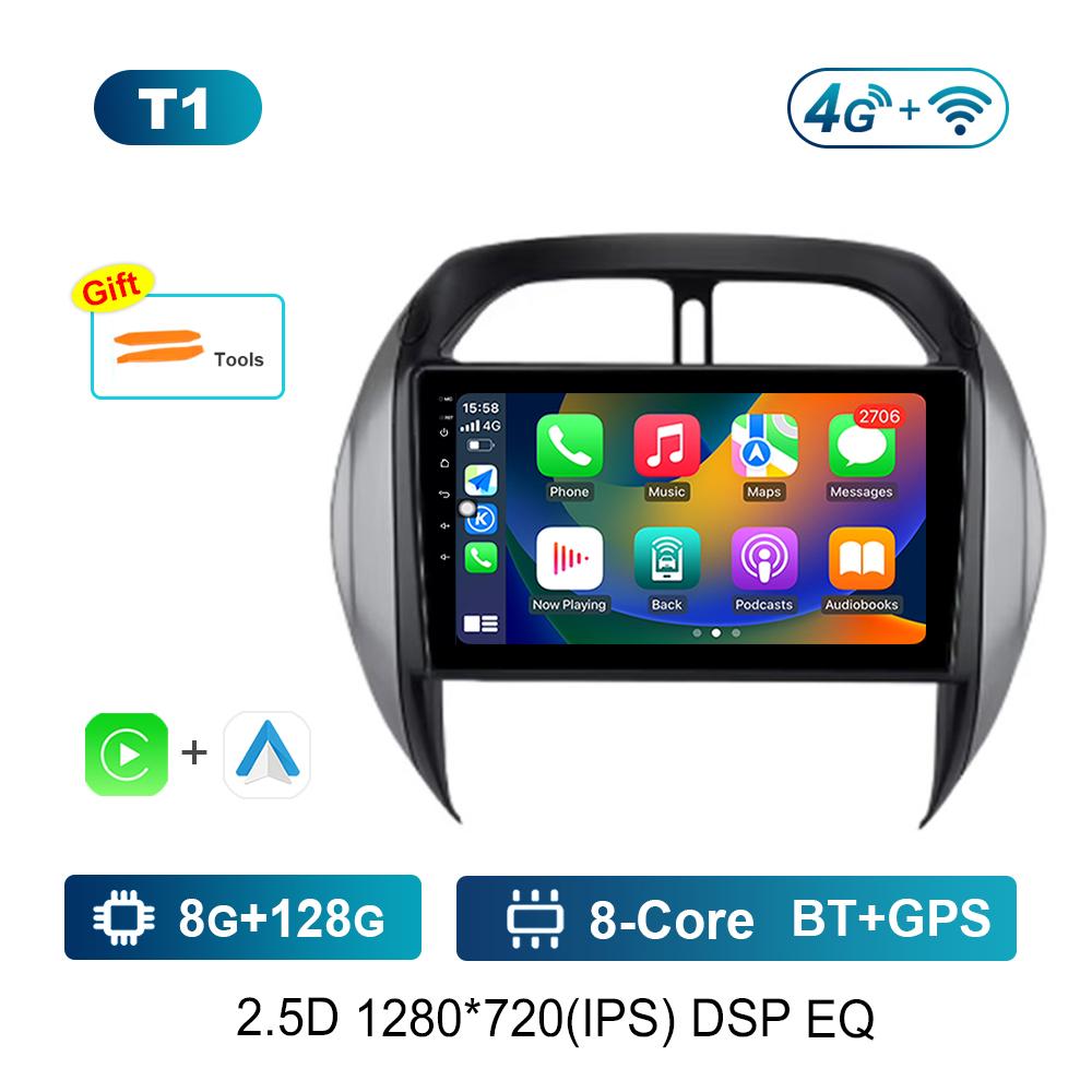 Android OS Car Radio Multimedia Player 9'' for TOYOTA RAV4 2003 - 2005 DSP Stereo 4G WiFi BT Navi GPS QLED Screen Cooling Fan
