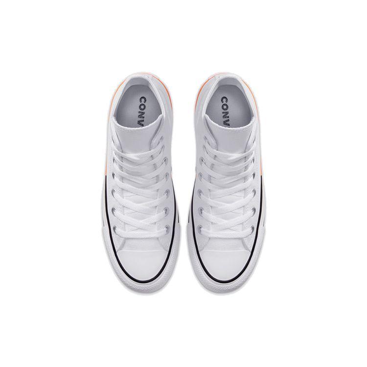 Converse Chuck Taylor All Star Classic Versatile High-Top Canvas Shoes Unisex Sneakers White Orange 167751C