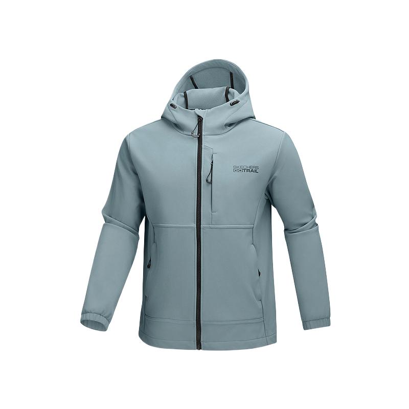 Skechers Solid Color Woven Breathable Skin-Friendly Soft Warm Three-Proof Jacket Men jackets P425M230-00VB L