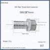 1" Hexagonal Barb Connector, 304 Stainless Steel for Water Pipe Hose, 316 Male Thread Plug
