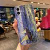 Van Gogh Painting Clear Phone Case For iPhone 15 14 11 12 13 Pro Max Mini XS XR 8 Plus Cover Cafe Terrace Starry Night Sunflower