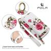Flower Wristband Detachable Wallet Cards Holder Case for Samsung Galaxy S25 S24 S23 Ultra S22 Plus Note 20 Magnetic Cover