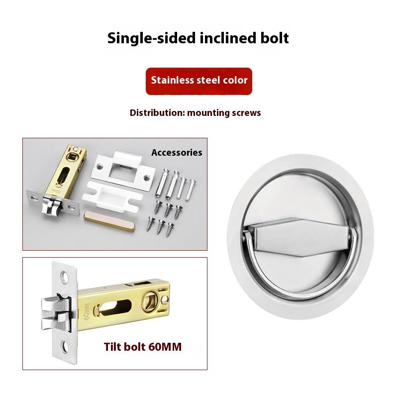 Stainless Steel Round Hidden Flat Handle Kitchen Door Various Cabinet Equipment Door Handle