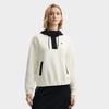 Fila White Minimalist Fashion Casual Color Block Versatile Hoodie Women hoodies F11W543206FWT