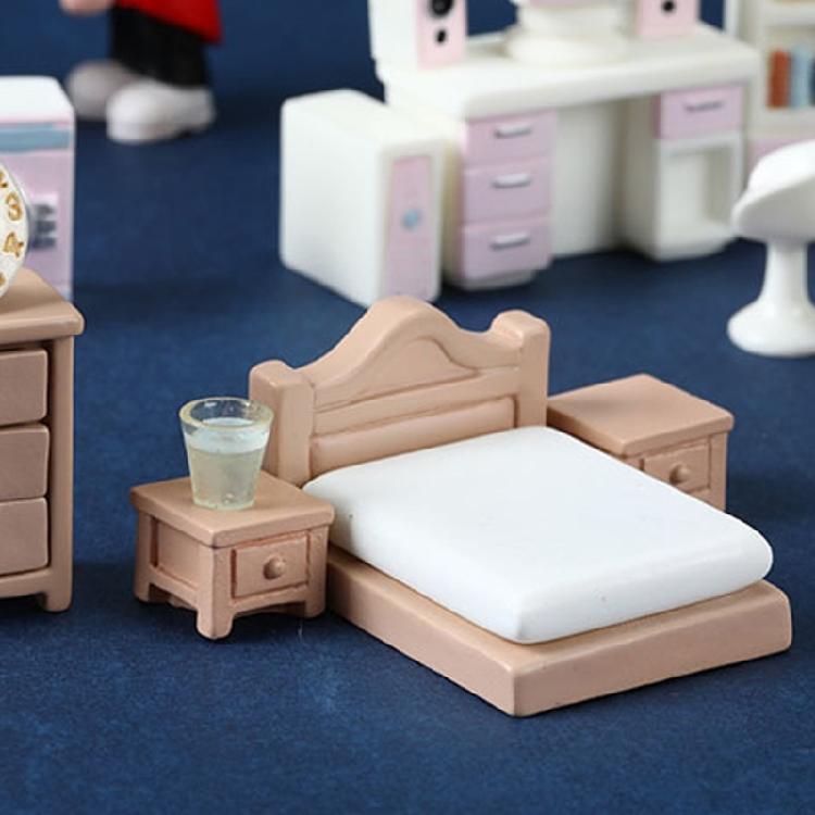 Miniature Living Room Furniture Set for 1/12 Dollhouses Enthusiast and Craft Model Project Scene Display Accessories