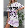 [Comfortable|Breathable] Comfortable Breathable Nightgown | Short-Sleeve Cartoon Print Sleep Dress for Women