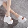 Fashion 14CM Summer Slippers Women Platform Sandals Women Sliders Shoes Summer High Heels Slippers Flip Flops Female Shoes