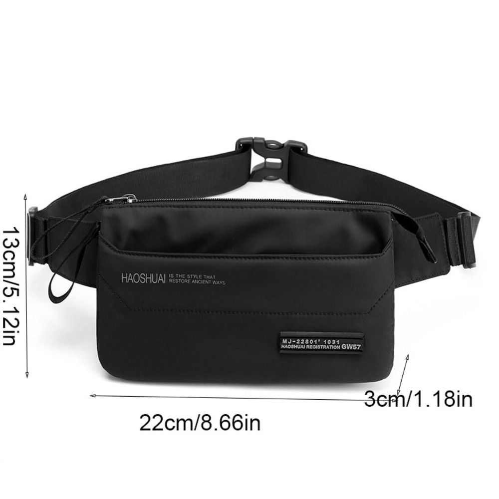 Anti Splash Men's Chest Bag Large Capacity Nylon Sling Shoulder Bag Simple Male Waist Bag  Male