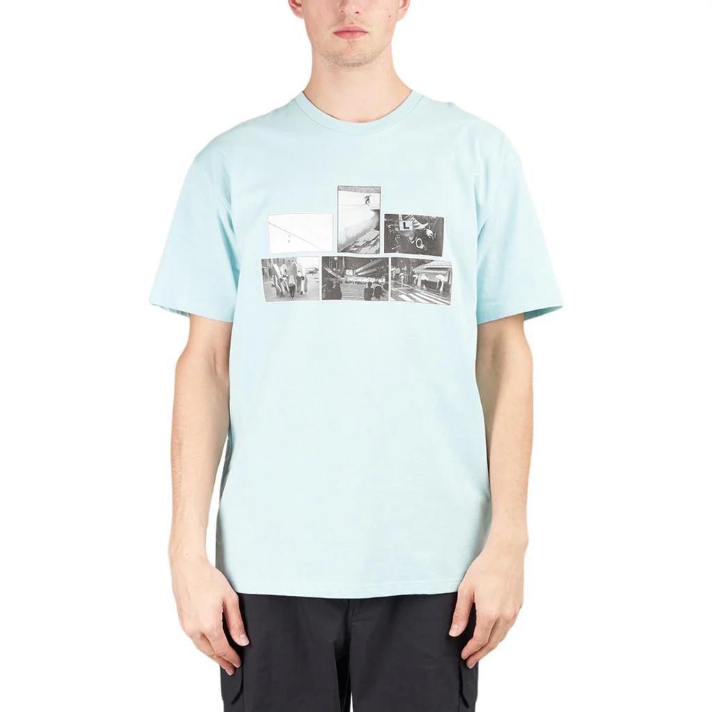 Vans X Ray Barbee X Leica Collaborative Print Sports Crew Neck Short Sleeve T-Shirt Unisex Tops Light-Blue VN0A7PIZYXG