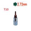1 Pc Torx Screwdriver Bit 1/4 Inch Drive Socket Ratchet Socket Wrench Adapter Hand Tools T8 /T10 T15 T20 T25 T27 T30 /T40