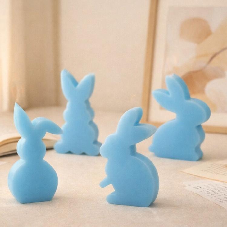 Silicone Rabbits Mould Nonstick Surfaces Easy Demolding For Candle Soap Making Holiday Projects