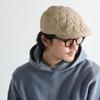 Reck Hatter Quilted Hunting Sizes All Beige Men's Cap, Nylon, Available, Spring, Summer, Autumn, Winter, Seasons, RH-406,