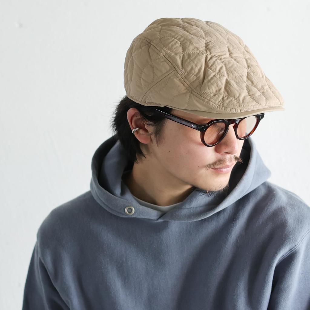 Reck Hatter Quilted Hunting Sizes All Beige Men's Cap, Nylon, Available, Spring, Summer, Autumn, Winter, Seasons, RH-406,