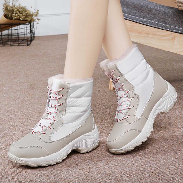 Buy Women Snow Boots Platform Winter Boots Waterproof Nonslip Boots