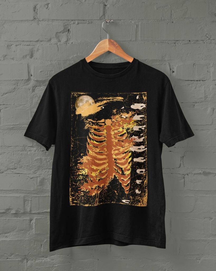 Grunge Clothing Ribs Shirt,Mall Goth,Trad Goth,Strange Unique Gifts,Pastel Goth,Goth Shirt,Dark Academia,Weird Shirt,Surreal T-shirt,Punk