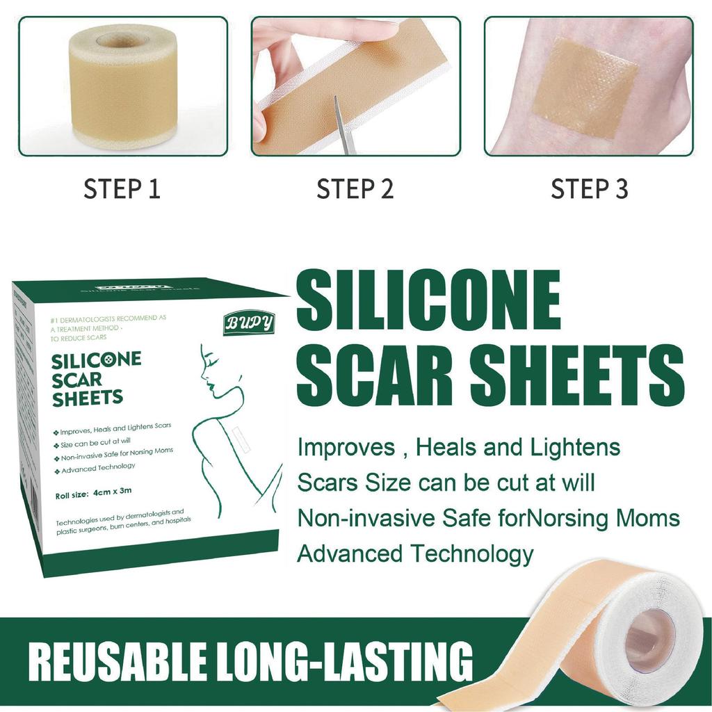 Adjustable Silicone Gel Scar Sticker Roll for Surgical Scar Repair