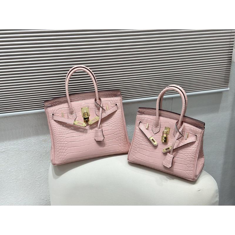 New Leather Women's Bag, Glossy Patent Leather, Alligator Pattern Leather, Portable Shoulder Oblique Span Bag.