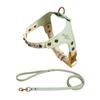 PU Leather Dog Cat Harness Vest and Leash Set Imitation Diamond Pet Harness Puppy Small Dog Cat Harness Pet Supplies