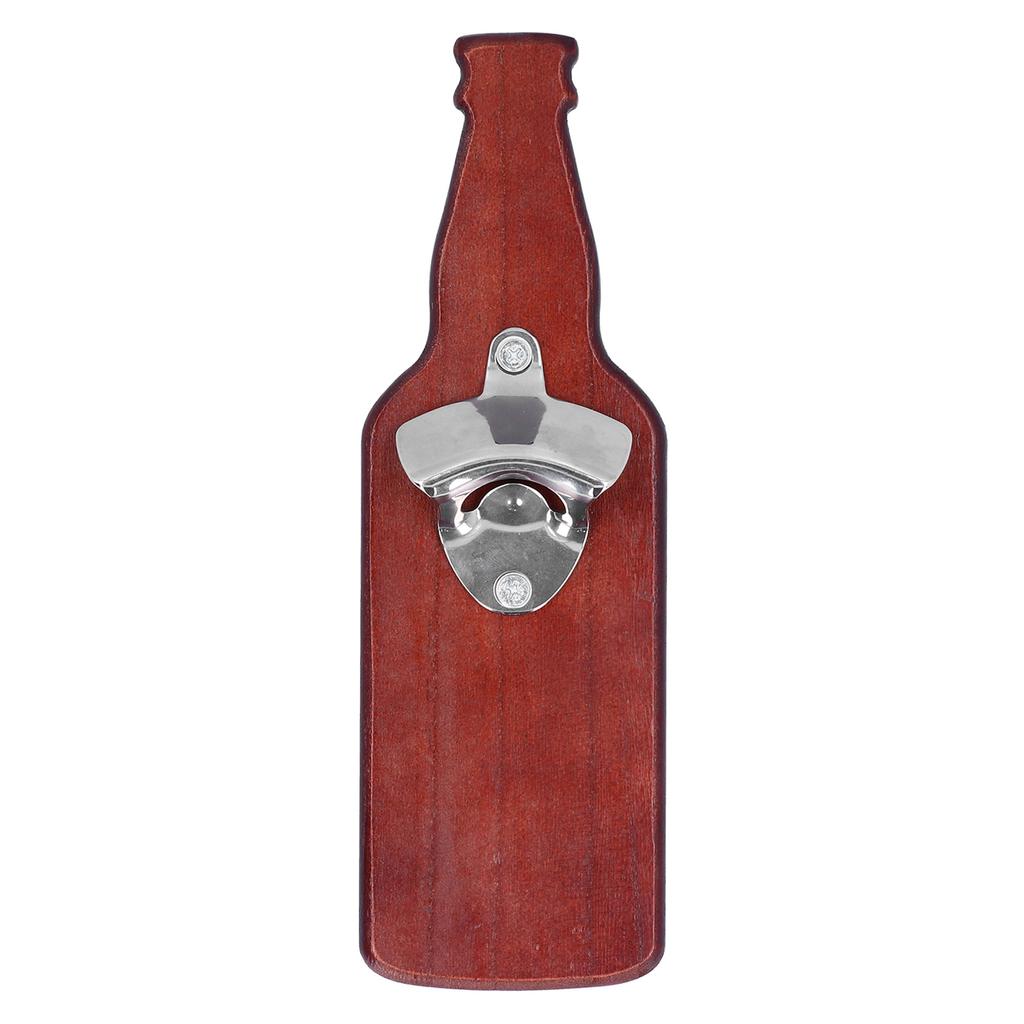 Bottle Opener Composite Wood Powerful Magnet Convenient Collection of Wine Bottle Lid Bottle Shape Beer Bottle Opener