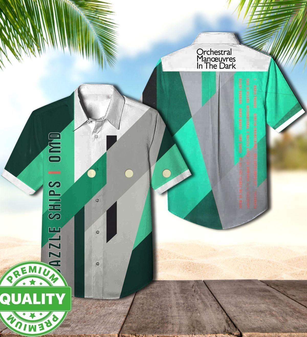 Dazzle Ship Orchestral Manoeuvres In The Dark Omd 3D AOP Hawaiian Shirt 1V1202 S