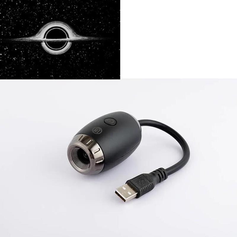 Car Interior Light Roof Star Light USB LED Starry Atmosphere Projector Decoration Night Party Decor Romantic Saturn Galaxy Light