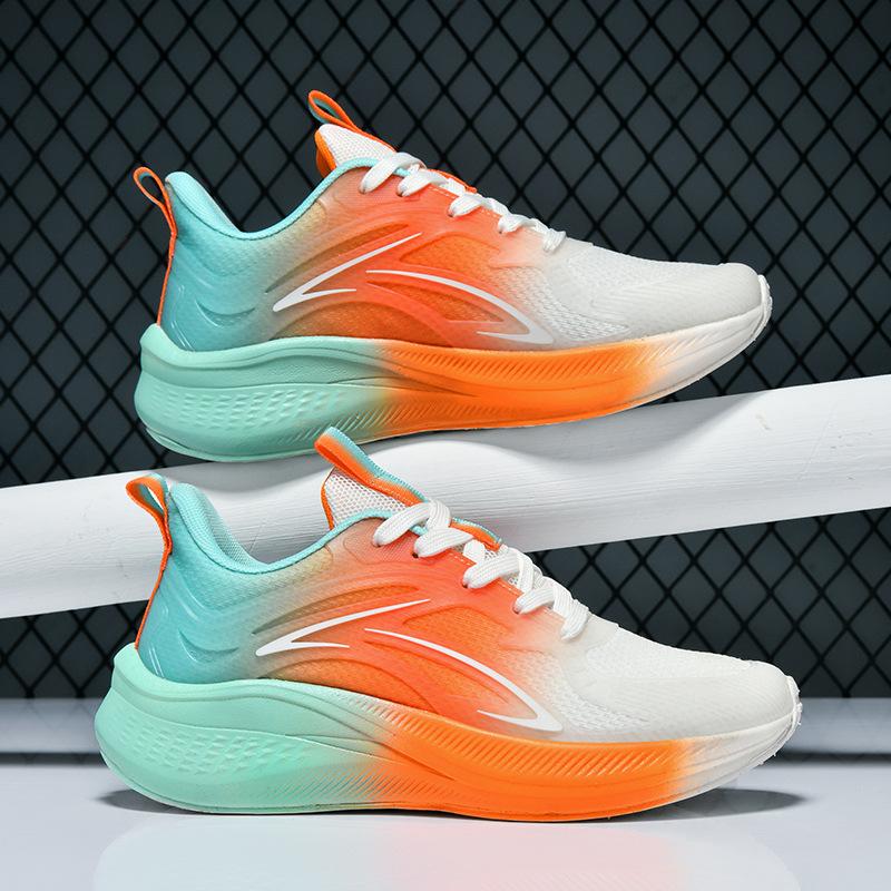 Couple Breathable Thin Mesh Shoes Outdoor Soft Sole Cushioning Rebound Running Shoes Trendy Versatile Sports and Leisure Shoes