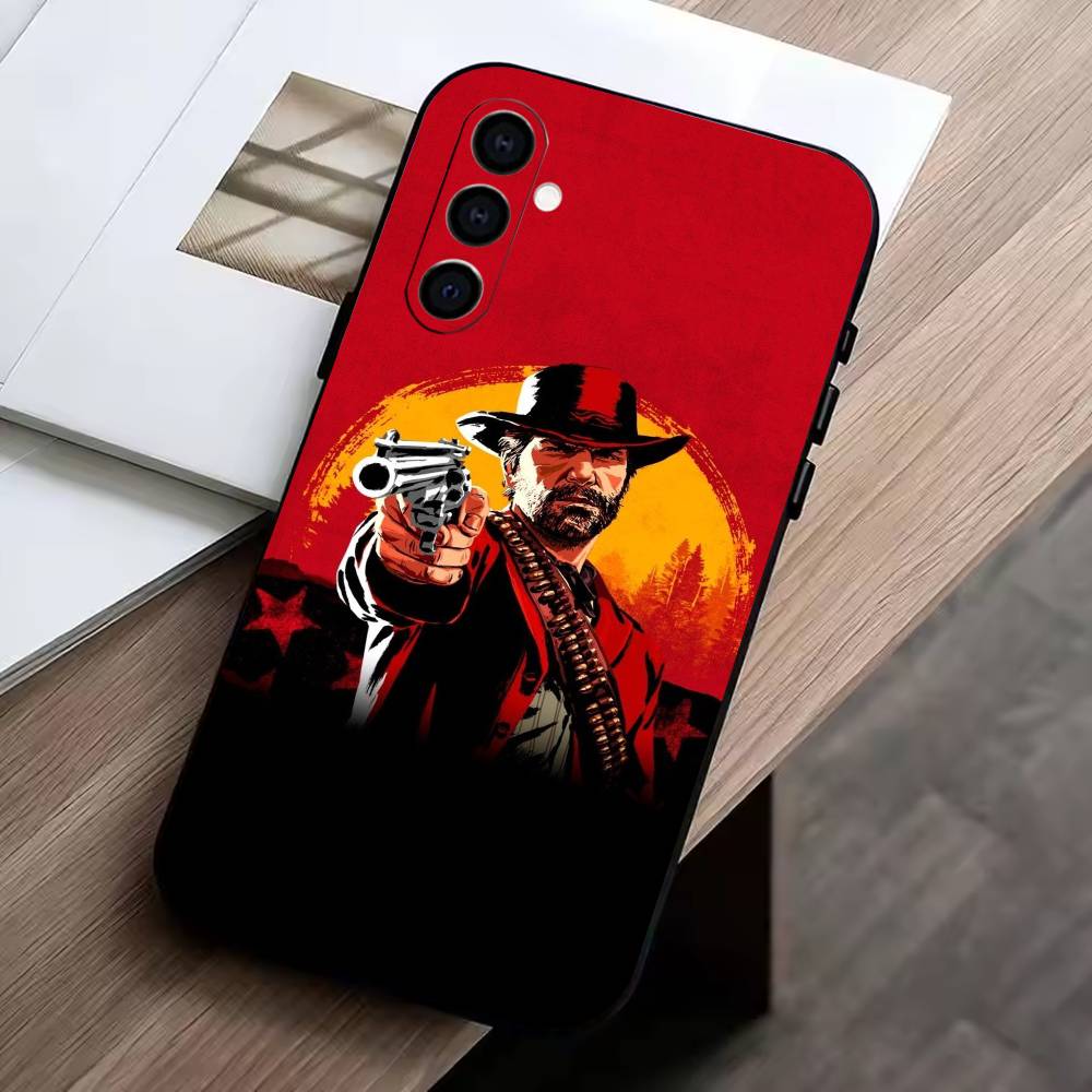 game of the-Red Dead Redemption 2  Phone Case For Samsung Galaxy A73,A72,A71,A70,A53,A52,A51,Soft Silicone Black Cover