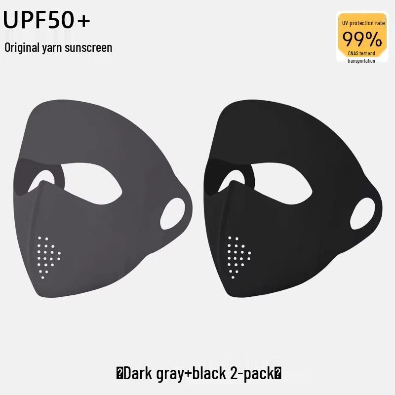 Facekini Women's UV Protection Ice Silk Mask - Lightweight, Breathable, Full Face & Eye Corner Shield