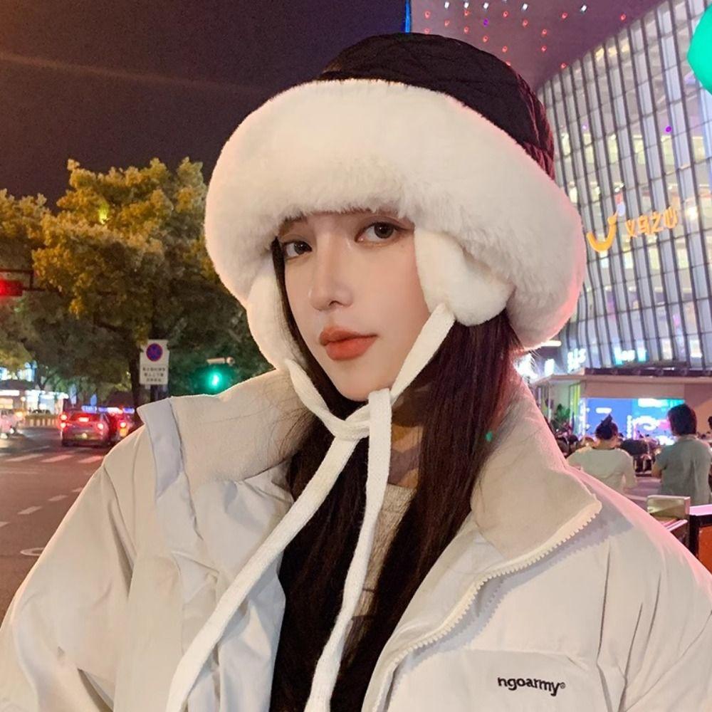 Soft Ear Protection Hat Keep Warm Fisherman Cap Outdoor Women Winter Hat Autumn Winter