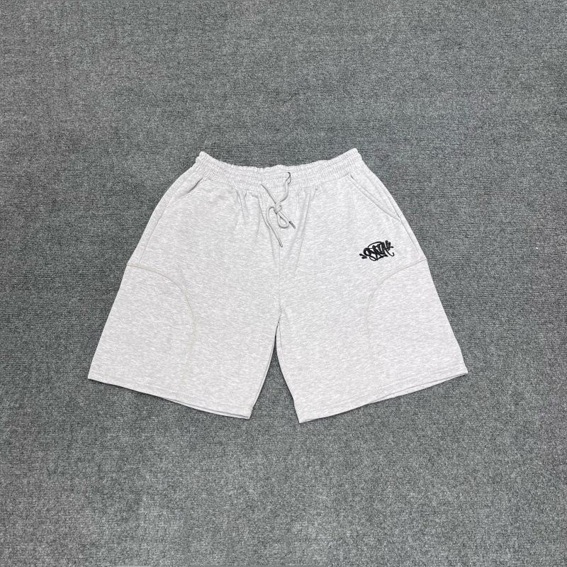 Syna Hip Hop Haftowany Zestaw Bluza i Szorty - Unisex Aksamitny Streetwear