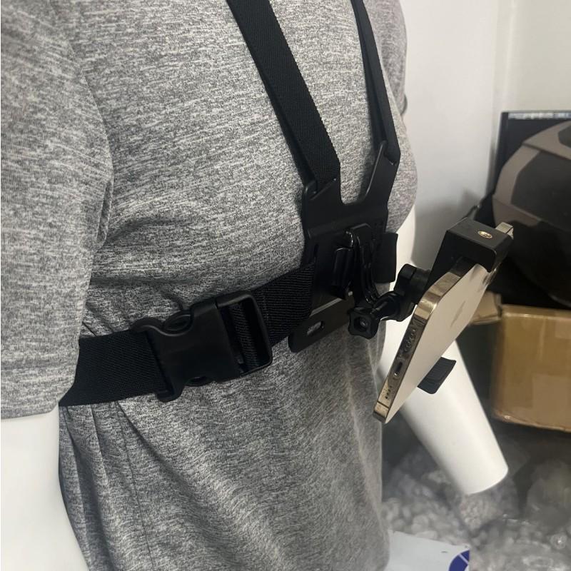 Outdoor Chest & Head Strap Mount for First-Person View Phone Filming