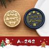 2.5cm Brass Engraved Christmas Wax Seal Stamp Heads for Envelopes & Invitations