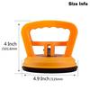 IMT 4.9" Glass Suction Cup Tiles Window Lifter, Power Grip Vacuum Lifter For Glass/Tiles/Mirror/Granite Lifting, Dent Repair Sucker Plate, Double