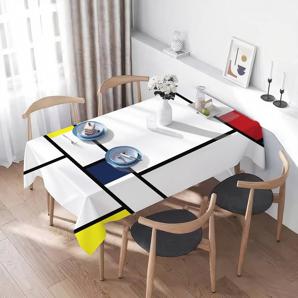 Art P-Piet CC-ornelies M-Mondrian Tablecloth Home Dinner Table Cover Banquet Outdoor Party Cover Hotel Decoration Tablecloths