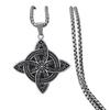 Damen Hexerei Edelstahl Choker Halsketten Vintage Amulette Schmuck Geschenk