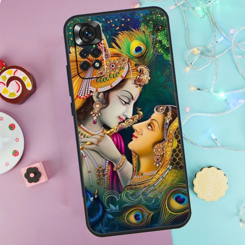 Lord Krishna Radha Case For Xiaomi Redmi Note 14 Pro 9 10 11 12 13 9S 10S 11S 12S Redmi 14C 10C 12C 13C Cover