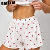 GMXIA Pyjamas Women's Printed Sexy Suspenders Shorts Casual Wearable Loungewear Set