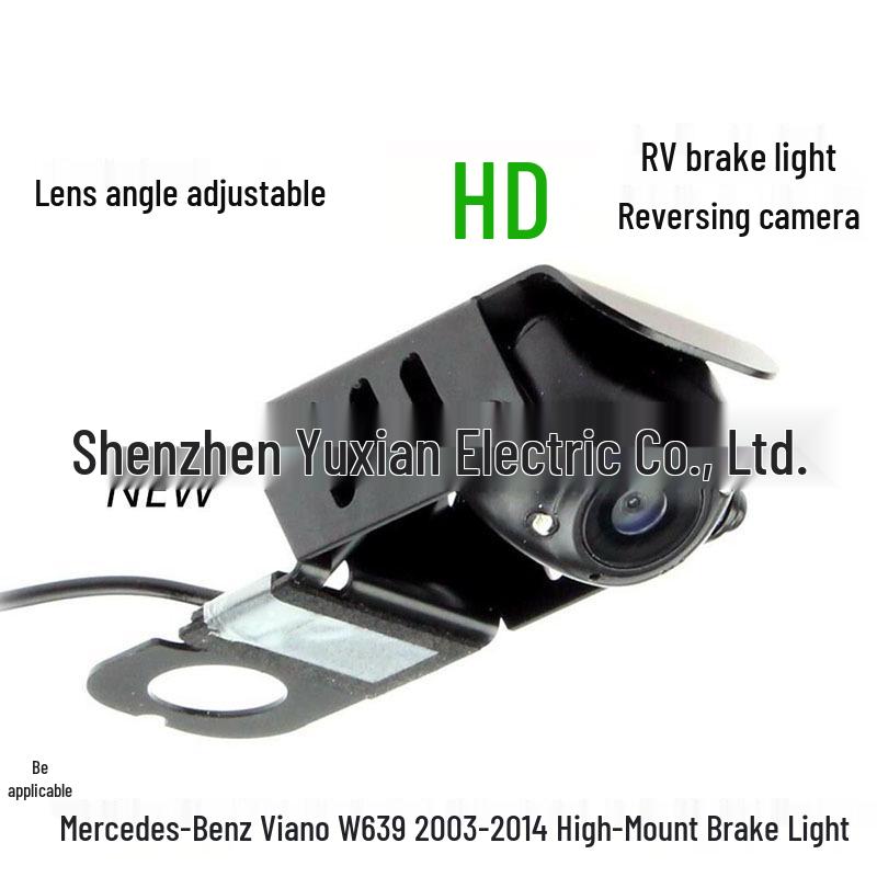 

Compatible with 03-14 Mercedes-Benz Viano W639 RV Rearview HD Reverse Camera with High-Position Brake Light Plastic